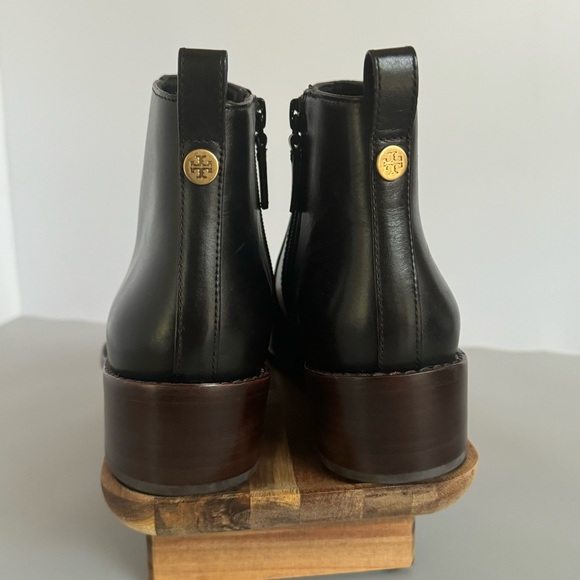 Tori Burch Zip Booties, Black Ankle Boots, Size 6 - Picture 8 of 16